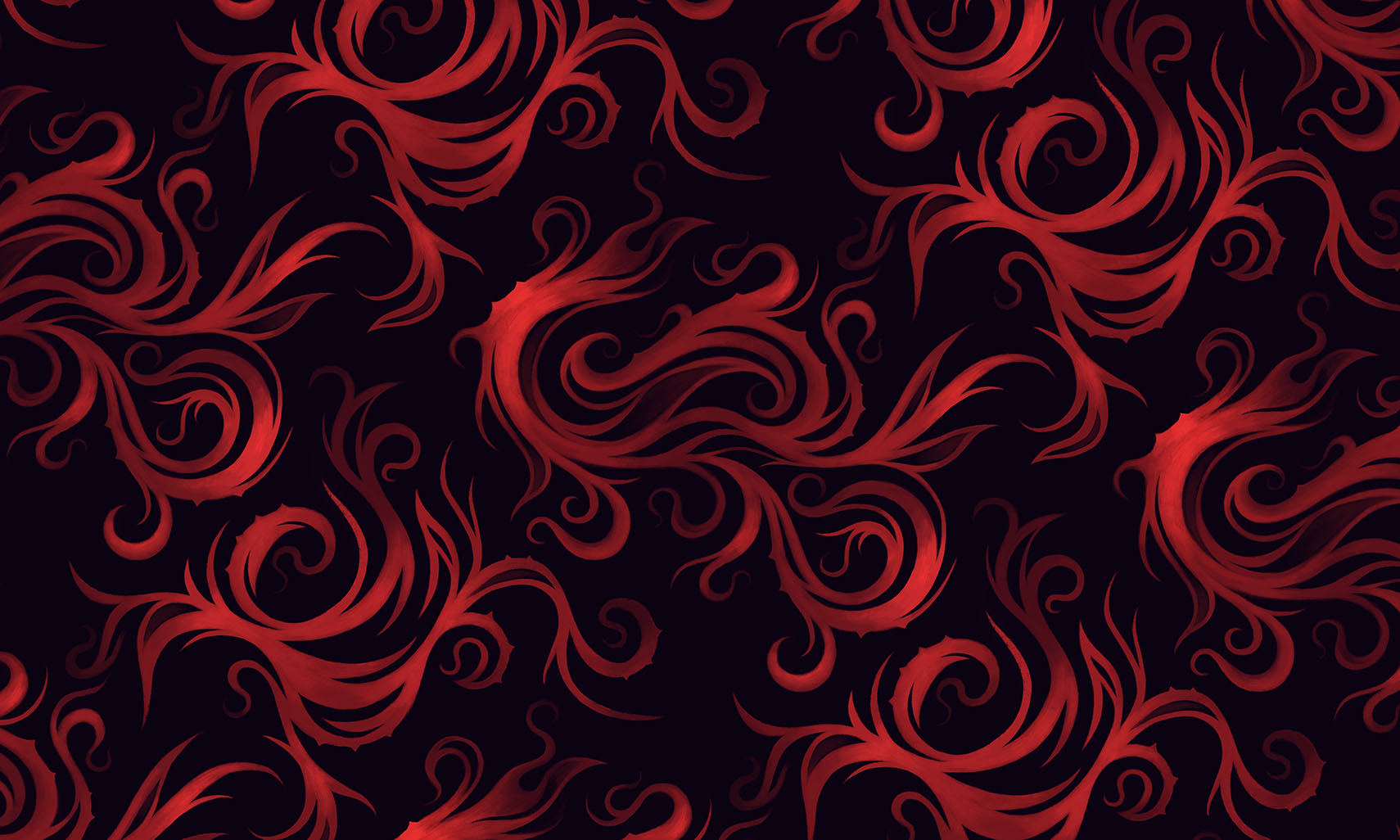 Crimson Swirls Mouse Pad 