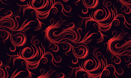 Crimson Swirls Mouse Pad 