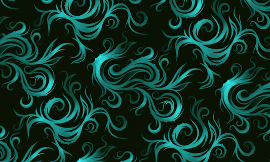 Teal Twirls